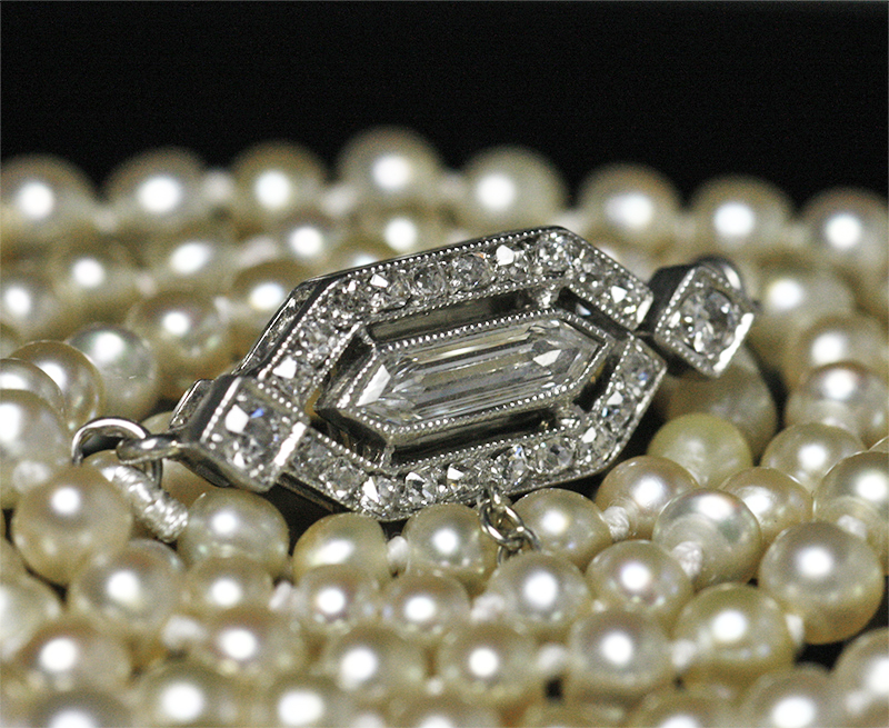 Antique Gallery Soleil アンティークジュエリー / 6.7mm珠 鑑定